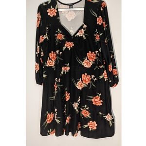 Black Floral Rue21 Dress (XL)